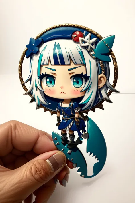 (masterpiece, best quality), intricate details,
<lora:gura:0.8> gawr gura, sharp teeth, shark tail, shark hair ornament,
<lora:BCop:0.8> BCop,