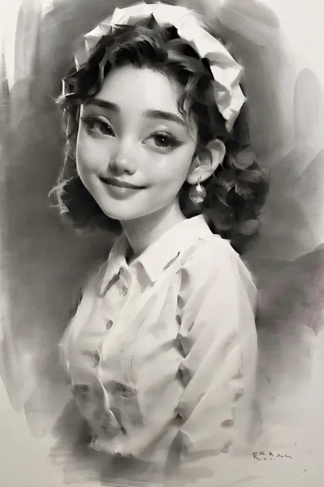 <lora:sketch:0.8>realistic,maid,
(best quality, masterpiece, RAW photo,ultra-detailed:1.2), <lyco:GoodHands-beta2:1.0>,1girl,solo,looking at viewer,smile