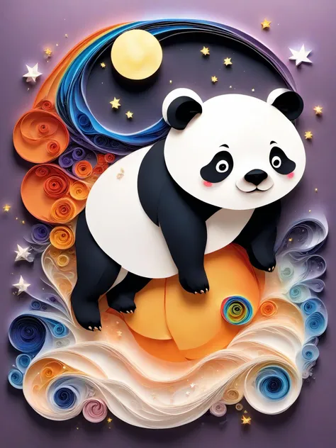 (masterpiece:1.2),(best quality:1.2),(ultra detailed:1.2),(official art:1.3),(beauty and aesthetics:0.9),detailed,(intricate:0.7),(highly detailed),(solo),
<lora:sdxl_yanzhi:1>,yanzhi,paper quilling,meteor shower,rainbow,lighting,luminous body,fluorescent bubbles,
a very cute appealing anthropomorphic floating orange,looking at viewer,panda,big grin,happy,(plump:1.2),peaceful,(big ears:1.2),