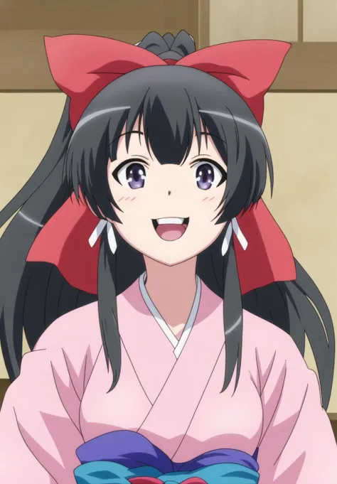 <lora:Yae_Kokonoev2:0.8>, Yae_Kokonoe, 1girl, solo, smile, happy, looking up