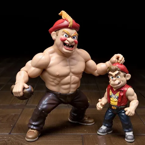 raw, analog photo of slh figurine, funko, smooth plastic texture, donkey kong, looking at viewer, hilarious comedy, movie still <lora:slh_lora_v1_e3:0.6>