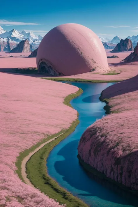 ((pink and blue), alien landscape), artistic <lora:add_detail:0.5> <lora:boldline:0.2>