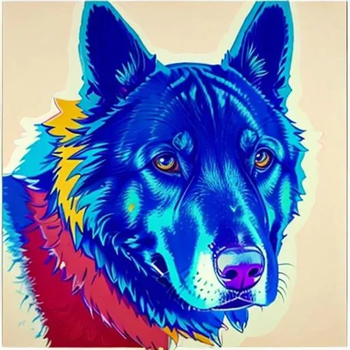 w4rh0l artstyle, dog<lora:Andy_Warhol:1>