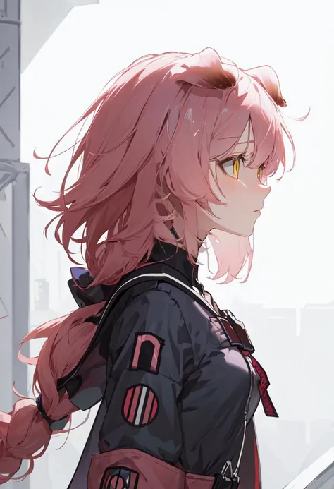 (safe:1.10), best quality, masterpiece, highres, solo, (goldenglow_arknights:1.10), profile, from side, upper body, 16 <lora:goldenglow_arknights:0.80>
