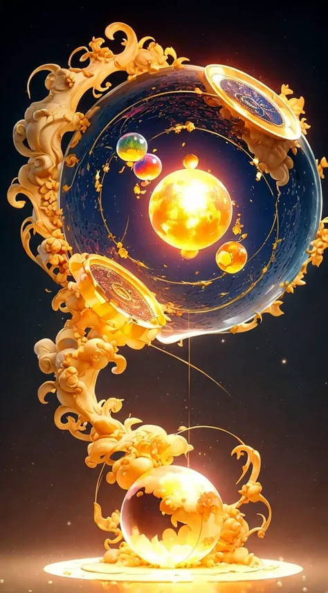 3D, A dynamic Medium Shot of 1girl full of Hypnotize,Illuminate, that Wizard, (Fabric Dyeing Supply Diffusion,Resplendent,Enigmatic,Hypnotic,Convection,Goldenrod Amulet,Whirling ,Plasma,Sphere,Crescent magic:1.0) Gravitational Manipulation (controlling gravity fields)