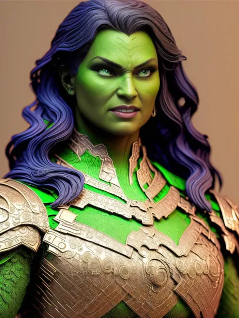 (jlryst style) (She-Hulk), all body, realistic face, ((symmetrical eyes)), ((symmetrical face)) low contrast, low saturation, vignette, (intricate details, hyperdetailed), (extremely realistic detailed 8k), ((realistic photo)) lighting storm, digital art, trending artstation, 8k, intricate detail