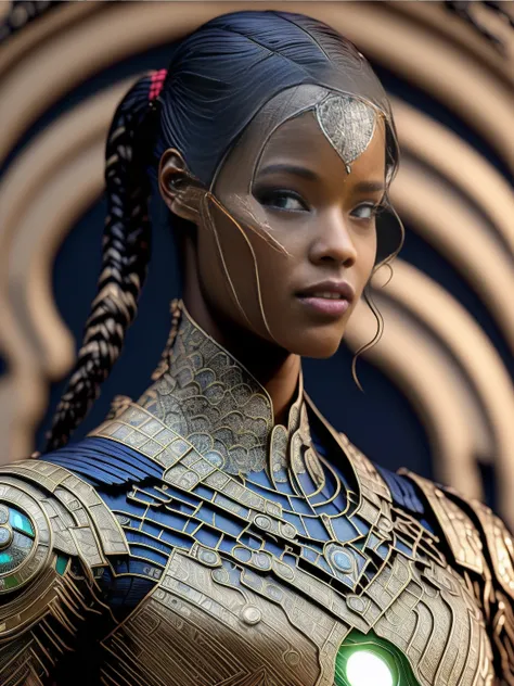 realistic face, ((beautiful woman)), ((beautiful face)), ((symmetrical eyes)), ((symmetrical face)) low contrast, low saturation, vignette, (intricate details, hyperdetailed), (extremely realistic detailed 8k), ((realistic photo)) (jlryst style) ((Letitia Wright)), lighting storm, digital art, trending artstation, 8k, intricate detail