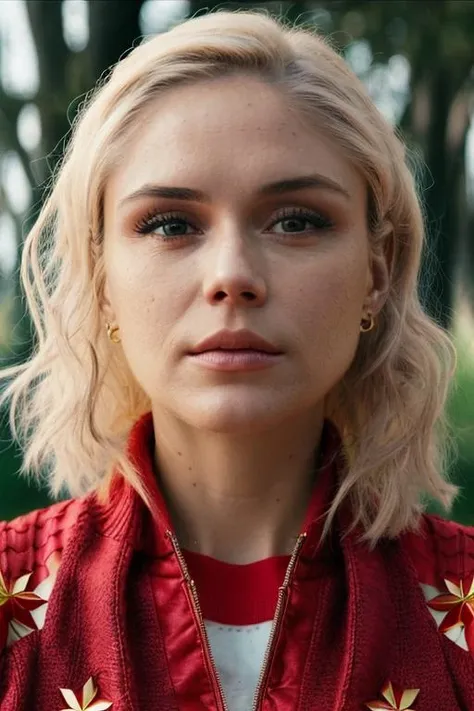 st4rl1ght, face closeup, red sweater, fully lit face <lora:st4rl1ght:1>