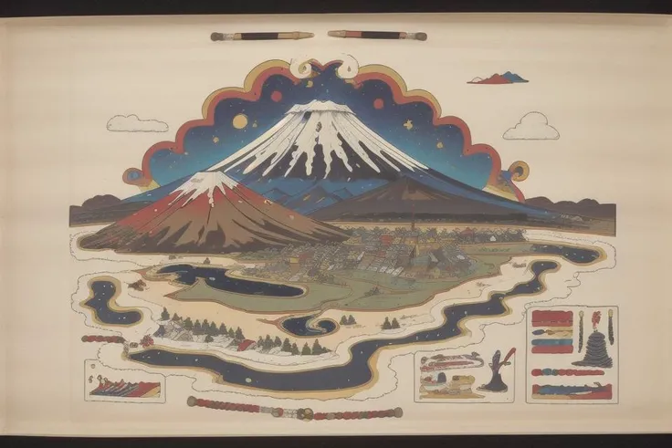 a Mount Fuji by NuttallZouche <lora:NuttallZouche:1>