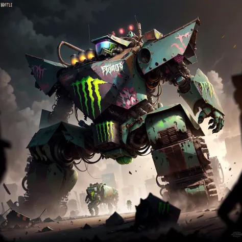 <lora:MonsterEnergyAI:.85> MonsterEnergyAI battle mech , detailed, intricate
