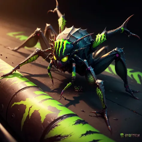 <lora:MonsterEnergyAI:.6> MonsterEnergyAI spider , detailed, intricate