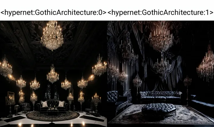 <hypernet:GothicArchitecture:0> Gothic style reception room with a large chandelier