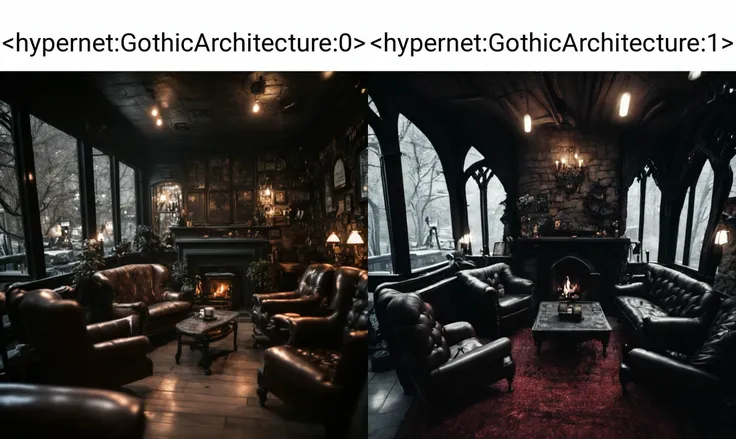 <hypernet:GothicArchitecture:0> A Gothic style cozy, intimate coffee shop with a fireplace, comfy chairs, and a vintage typewriter