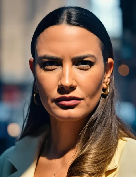 extremely high quality RAW photograph of woman, woman wearing suit, in street, analog style, (portrait), (skin details, high detailed skin texture), ((photorealistic), film grain), 8k high definition, insanely (detailed face), detailed eyes, in the style of playboy, (photo), (photograph),highly detailed, sharp focus, 4k, focus on eyes,bokeh, staring at camera, ,gigapixel,by hasselblad, (((low light, dark,dim))),(((midnight))),((late night)),(late at night,night-time, after dark), eyeliner, makeup, <lora:fulya_1:1.4:0,0.1,0.2,0.3,0.4,0.5,0.6,0.7,0.8,0.9,0.8,0.7,0.6,0.5,0.4,0.3,0.2>,