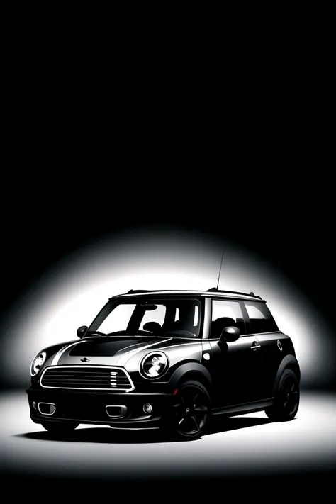 centered, mini suv, car, black background, simple background, | depth of field, bokeh, | smooth detailed shadows, hyperealistic shadows, (saturated colors:1.2) |