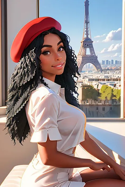 DEN_luasant_SG,
in Paris wearing a (shirt:1.3) and (beret:1.2), france, (French:1.2), Paris, Eifel tower, scenic,
art, intricate, beautiful, masterpiece, high detail, immaculate, perfect, detailed, sharp, good image, best quality, high quality,