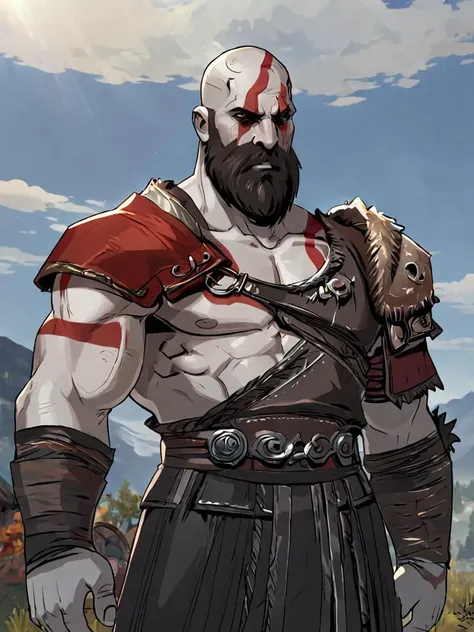 score_9, score_8_up, score_8, score_7_up,
kratos, god of war, shoulder armor, beard,
<lora:hades_pony_v1-2:0.7>