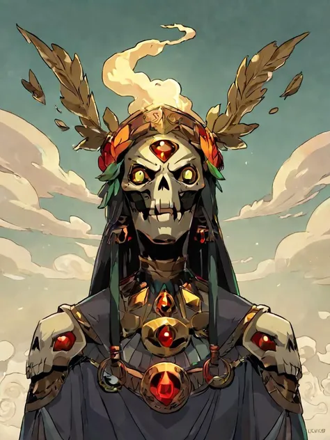 score_9, score_8_up, score_8, score_7_up,
skull face, golden, gem, smoke
<lora:hades_pony_v1-2:0.7>