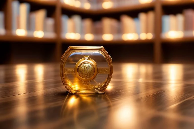 +dvMech style, sleek translucent container, magical secret box, portrait, 85mm, f1.8, close up, photo realistic, old library background, dramatic sunset lighting, shadows, subtle details, diffusion, highlight blooming, low contrast, desaturated