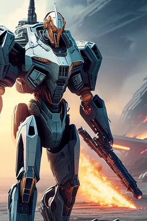dvmech cover page, 8k, Intricate, High Detail, high-resolution, best quality, beautiful lighting, soft lighting, film grain, masterpiece, perfect, rule of thirds, bokeh, dof,
scifi, science fiction, combat mech, cannons, missiles, war machine, battlefield