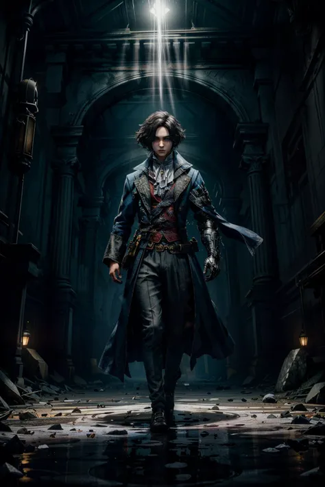 (masterpiece, best quality:1.3)
<lora:epi_noiseoffset2:1> <lora:add_detail:0.7> <lora:LiesPinoccio:0.8>
LiesPinoccio, 1boy, solo, Haunting, Dark Corridors, Shadowy Robes, Ominous Undertones shadows, reflections, steam, epic composition, intricate, elegant, volumetric