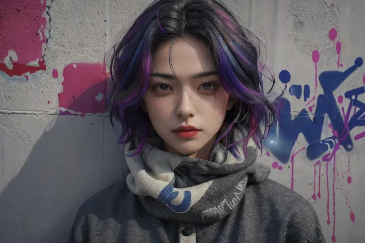 1girl,, looking at viewer,, (photorealistic, realistic , surreal ), (best quality, highres, 8k, raw best shadow), pigment, , colorful hair, graffiti_wall,, winter clothes,
<lora:LowRA:0.2> <lora:epi_noiseoffset2:0.2> <lora:add_detail:0.3> <lora:XXMix9_v20LoRa:0.0> <lora:Anna_Liebert_T-v2:0.2> <lora:fechin:0.0>