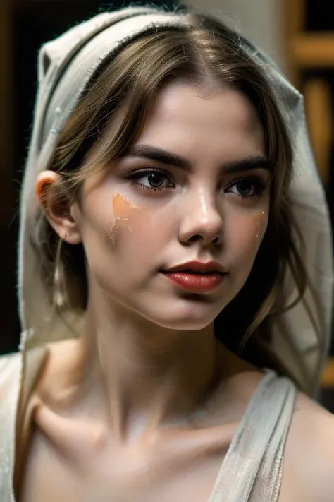 shot from a Dutch angle, classical art (close up on face:1.2) painting of (DEN_alisya_soa), Fechinm IMPRESSIONISM style, white diaphanous dress, (academic art), Abs, perfect body, ultra detailed face, Detailed lips, Fine Eyes, Double eyelidm, (seductive), ((Aroused: 1.5)), Medieval aesthetics, sharp focus, intricate details, highly detailed, depth of field, sharp focus, High detail, impressionism, Detailed oil painting, glazing, tenebrism, Scumbling, oil painting, Baroque style, by Rembrandt, By Artemisia Gentileschi, p0rn epiCRealism <lora:diaphanous_dress-1.0-full:0.845> <lora:fechin:0.875> <lora:speedy1p5:1>