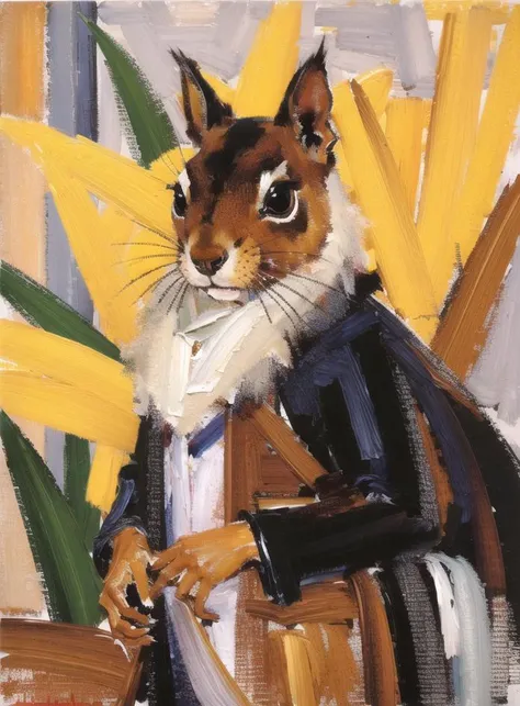 Squirrel and autumn forest
Fechin,oil painting
<lora:fechin:1>