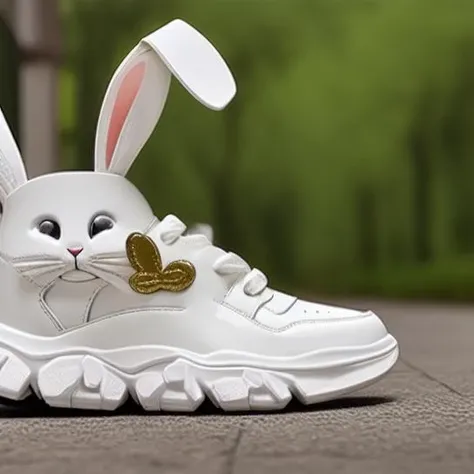 <lora:miosneaker:1.3>,a pair of sneakers,(rabbit:1.3)