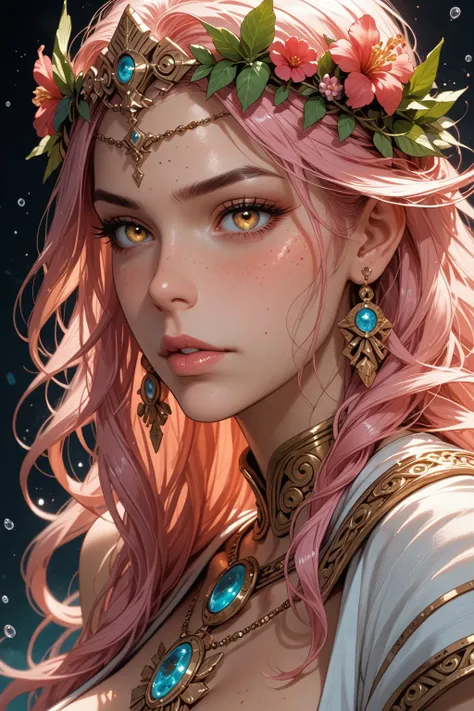 (8k, best quality, masterpiece:1.5),(best quality):1.6, (ultra highres):1.6, watercolor, ((photo taken from front)), ((a beautiful cyberpunk woman)):1.8, ((futuristic augmented body and face:)):1.7, broken glass, hair ribbons, ((face portrait)):1.6, (((in the style of Ilya Kuvshinov))):1.8, elegant, intricate, ((((majestic royal long wavy dress in the style of sci-fi Roman Empire warriors)))):1.8, ((sci-fi augmented body)), extremely luminous bright design, (pastel colors), ((insanely detailed ultrarealistic forest background)), modelshoot style, very long hair, intricate, elegant, realism, (hyperrealism), (cinematic), (hyperdetailed:1.2), hdr, perfect face, seductive look, (detailed facial features), (pink and hair color), thick thighs and ass, white skin, petite, toned legs, mature and stunning, beautiful shining green eyes, perfect body, ((insanely ultrarealistic)):1.7, insanely detailed:1.6, jewelry, insanely detailed environment, technicolor, cinematic lighting from the side, reflections, HDR, 8k resolution, cinematic film still, smooth, sharp focus, strobe lightbeams, ((background defocused)):1.7, (((depth of field))):1.8, high contrast, masterpiece