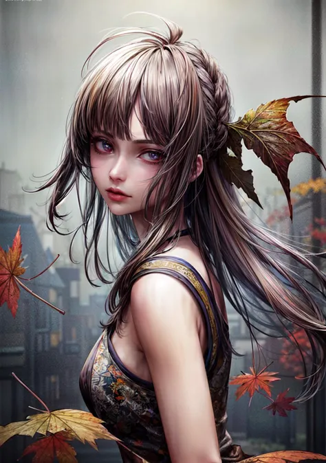 (((Only very beautiful woman of 20 years old:1.3))), (((perfect anatomy:1.3))), (((beautiful face:1.3))), (((perfect face:1.3))), (((solo:1.3))), (((maple leaves:1.3))), (((SFW:1.3))), (((lyrical:1.3))), (((hazy:1.3))), (((outdoor:1.3))), (((classical autumn clothes:1.3))), (((SFW:1.3))), (((neat appearance:1.3))), (((old-fashioned clothes:1.3))), RAW, (((Masterpiece:1.3))), (((ultra-detailed:1.3))), (((hyper detailed:1.3))), (((delicate detailed:1.3))), (((ultra_quality:1.3))), high contrast, high resolution, distinct image, finely detailed, (((HDR))) ,<lora:great_lighting:3>, (((great lighting:1.3))), <lora:add_detail:1.3>, (((charming:1.3))), (((alluring:1.3))), (((enchanting:1.3))), (((fascinating:1.3))), (((attractive:1.3))), (((lonesome:1.3))), (((desolate:1.3)))