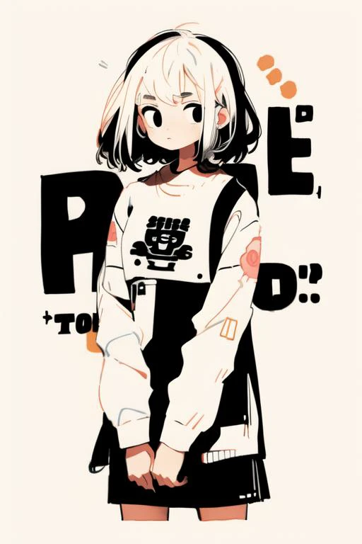 ((Medium-Shot)),((Medium-Shot)),female, 1girl , solo, (30yo woman:1.1), <lora:doodle:0.95>