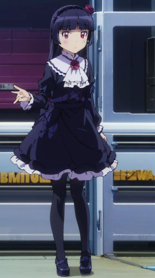 1girl,solo,
<lora:ruri2:0.85:0.9:lbw=1,0,0,1,1,1,1,1,1,1,0,0,0,1,0,0,0,1,1,1,1,1,1,1,1,1>,aaruri,black_hair,long_hair,mole,mole_under_eye,purple_eyes,red_eyes,hairband,hime_cut,
,ruridress,gothic_ta,loliashion,dress,dress, purple_rose,pantyhose,
(full body), black footwear, mary janes,