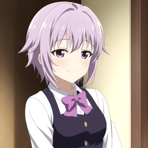 (highres, best quality, absurdres, masterpiece), <lora:koshimizu_sachiko:1>, purple hair, lavender hair, short hair, koshimizu sachiko, solo, anime screencap,