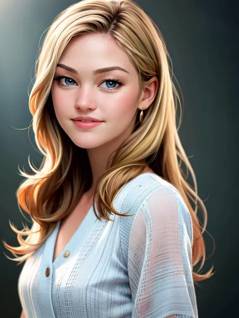 Realistic photo of a beautiful jul14s-v1 woman, 1girl, solo, long hair, smile, blue eyes, blonde hair, lips, grey eyes, realistic, soft lighting, professional Photography, Photorealistic, detailed, RAW, analog, sharp focus, 8k, HD, DSLR, high quality, Fujifilm XT3, film grain, award winning, masterpiece<lora:jul14s-v1:1.0>