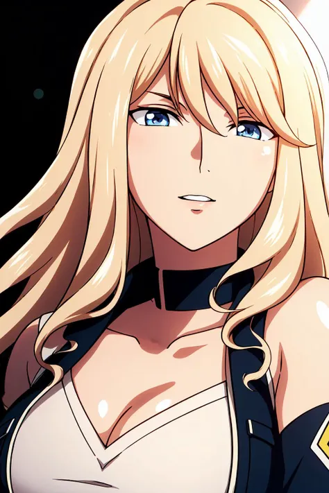 uniform,open clothes, open jacket,cleavage, collarbone,
<lora:Female_Preventer_GGenCr-KK77-V1:0.7>,
bangs,blonde hair, blue eyes,long hair,
1 girl, Young female,Beautiful Finger,Beautiful long legs,Beautiful body,Beautiful Nose,Beautiful character design, perfect eyes, perfect face,expressive eyes, looking at viewer, in the center of the image,(light_smile:0.5), official art,extremely detailed CG unity 8k wallpaper, perfect lighting,Colorful, Bright_Front_face_Lighting,shiny skin, (masterpiece:1.0),(best_quality:1.0), ultra high res,4K,ultra-detailed, photography, 8K, HDR, highres, absurdres:1.2, Kodak portra 400, film grain, blurry background, bokeh:1.2, lens flare, (vibrant_color:1.2) (Beautiful,large_Breasts:1.0), (beautiful_face:1.5),(narrow_waist)