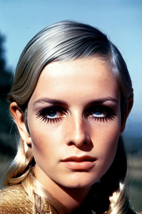 RAW photo, (((medium body))) a blonde woman Twiggy01, long hair with halo braid, upper body, photograph by Cecil Beaton AND Norman Parkinson, style of lord of the rings, big collar, <lora:Twiggy01-000010:1>, from side, outdoor castle chateau background, Photorealistic, Hyperrealistic, Hyperdetailed, analog style, detailed skin, matte skin, soft lighting, subsurface scattering, realistic, heavy shadow, masterpiece, best quality, ultra realistic, 8k, golden ratio, Intricate, High Detail, film photography, soft focus, RAW candid cinema, 16mm, color graded portra 400 film, remarkable color, ultra realistic, textured skin, remarkable detailed pupils, realistic dull skin noise, visible skin detail, skin fuzz, dry skin, shot with cinematic camera, detailed skin texture, (blush:0.5), (goosebumps:0.5), subsurface scattering