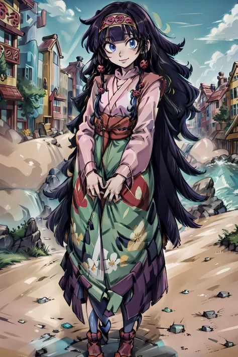 <lora:AllukaZoldyck:0.9> allukazoldyck, solo, smile, japanese clothes, looking at viewer, (((sfw)))