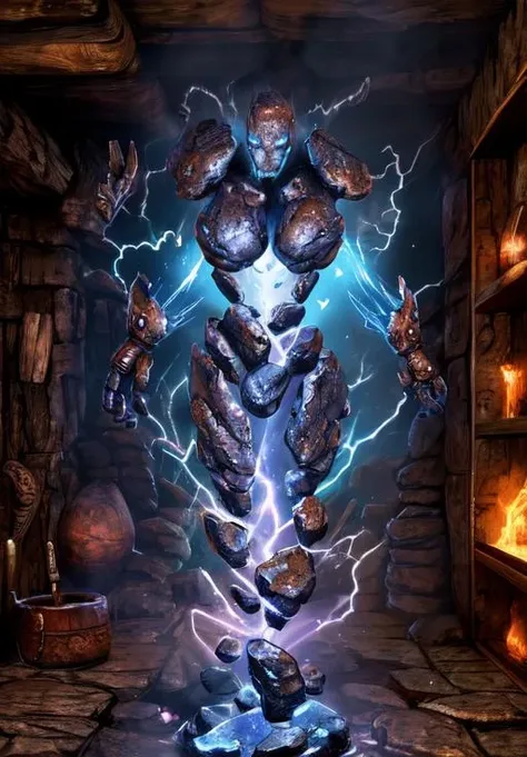 <lora:Storm_Atronach:0.8>, Storm_Atronach,, copper skin, (masterpiece, best quality, absurdres, detailed, ultra-detailed:1.3), (trending on CGSociety, trending on pixiv, contest winner:1.3)