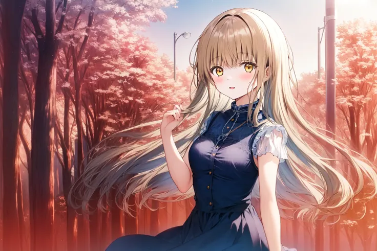 masterpiece, best quality, 1girl, solo, shiina mahiru, yellow eyes,