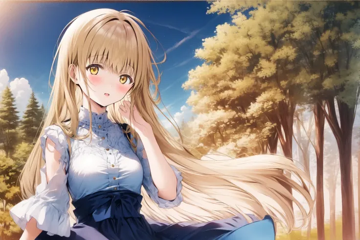 masterpiece, best quality, 1girl, solo, shiina mahiru, yellow eyes,