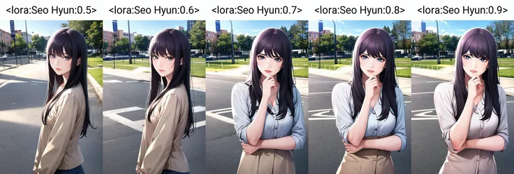 outdoors, day, park, solo, standing, <lora:Seo Hyun:0.5>, Seo Hyun, portrait