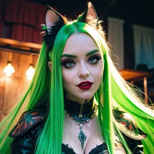 (best quality; masterpiece, colorful, dynamic angle, highest detailed)upper body photo, fashion photography of cute succubus girl, gothic, large demon red wings (high resolution textures), long green hair, (abstract art), half demon, crimson cat iris, cat eyes, vampire very long fangs, (intricate details, hyperdetailed:1.15), detailed, moonlight passing through hair, (official art, extreme detailed, highest detailed), <lora:patric-09:0.8>