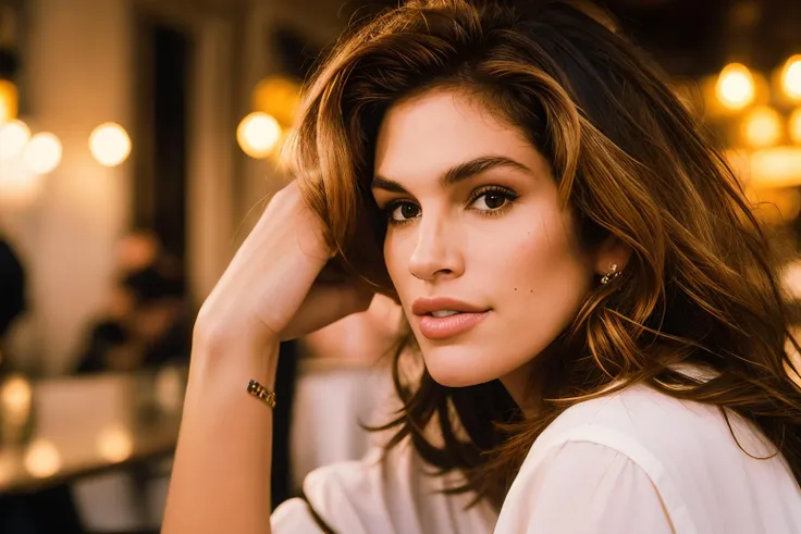 <lora:c1nd1anncrawf0rd_v1.0:0.7>, a realistic portrait of topmodel Cindy Crawford woman, (detailed face), perfect eyes, wearing a white shirt, sitting on a bed, window, blue curtains waving, sunny sky outside the window, (8K, best quality:1.2), (masterpiece:1.37), (photorealistic:1.2), (ultra realistic:1.2), (ultrahigh-res:1.1), (high contrast:1.1), (intense:1.1), (detailed:1.1), (perfect body:1.1), (dynamic pose:1.1), (highest quality, Alessandro Casagrande, Greg Rutkowski, Sally Mann, concept art, 4k), (analog:1.2), (high sharpness), real shadow, 3d, (by Michelangelo), photographed by Canan EOS R6, 135mm, 1/1250s, f/2.8, ISO 400