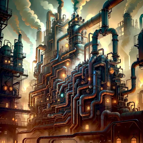 <lora:ManyPipesAI:.85> ManyPipesAI
factory , detailed, intricate