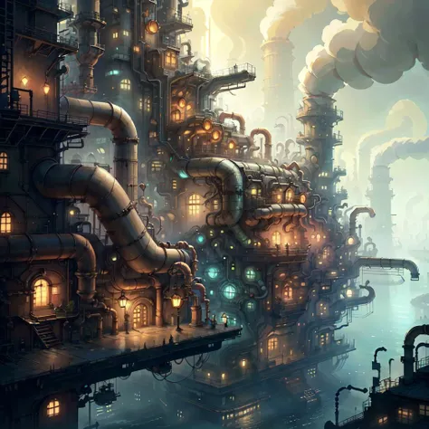 <lora:ManyPipesAI:.85> ManyPipesAI
city , detailed, intricate