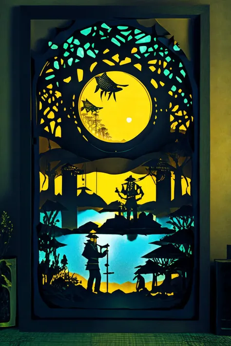 <lora:PaperCuttingLight:1.0>, (Paper Cutting:1.3), night light, (style of William Zorach:1.3)
(masterpiece, best quality:1.5),
Fishing waders, Orgrimmar, Foggy conditions, \Hitagi Senjougahara(Monogatari)