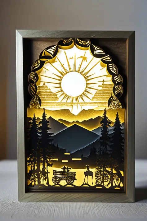 <lora:PaperCuttingLight:0.8>, (Paper Cutting:1.3), night light, (ultra realistic, 32k, RAW photo, high detailed skin:1.1)
(masterpiece, best quality:1.5), 
Laplap, Austria, Sun in the sky,