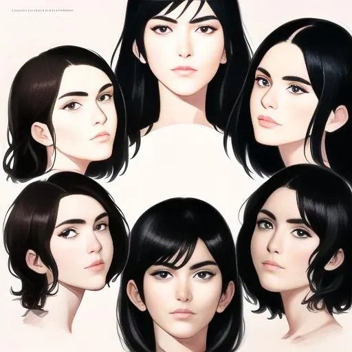 multiple boys, face focus, HIGH best quality,a group of anime girls in a circle illustration of chinese anime character by michele, in the style of meticulous photorealistic still lifes, craig davison, hd mod, realistic hyper-detailed portraits,different reflection, <lora:8GIRL:1>