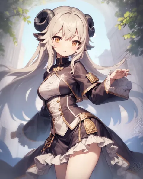 <lyco:NeokiV1.2-LyCORIS:1>
1girl, solo,
sheep ears
, wearing frilly priest outfit